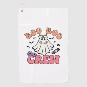 Boo Boo Crew Nurse Halloween Ghost Funny Classic T Golf Towel