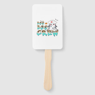Boo Boo Crew Nurse Halloween Ghost Funny Classic T Hand Fan