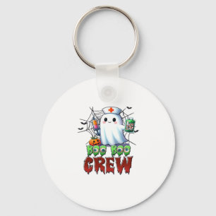Boo Boo Crew Nurse Halloween Ghost Funny Classic T Key Ring