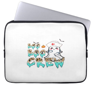 Boo Boo Crew Nurse Halloween Ghost Funny Classic T Laptop Sleeve