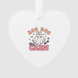 Boo Boo Crew Nurse Halloween Ghost Funny Classic T Ornament