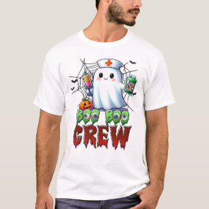 Boo Boo Crew Nurse Halloween Ghost Funny Classic T T-Shirt