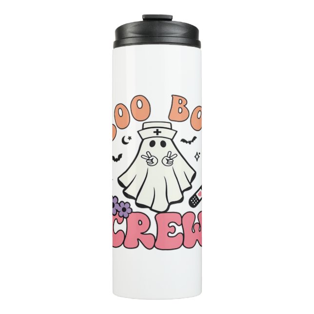 Boo Boo Crew Nurse Halloween Ghost Funny Classic T Thermal Tumbler (Front)