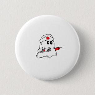 Boo Boo Crew Nurse Halloween Ghost Funny Oversized 6 Cm Round Badge