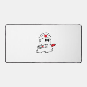 Boo Boo Crew Nurse Halloween Ghost Funny Oversized Desk Mat