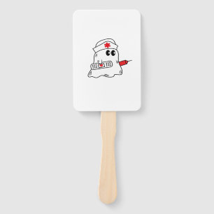 Boo Boo Crew Nurse Halloween Ghost Funny Oversized Hand Fan
