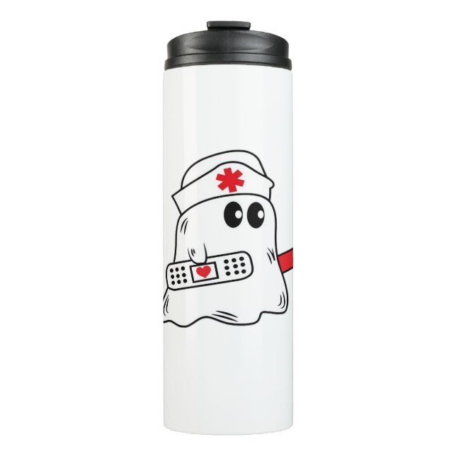 Boo Boo Crew Nurse Halloween Ghost Funny Oversized Thermal Tumbler (Front)
