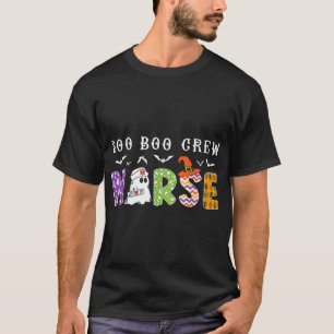 Boo Boo Crew Nurse Halloween Ghost Nurse Nursing T-Shirt