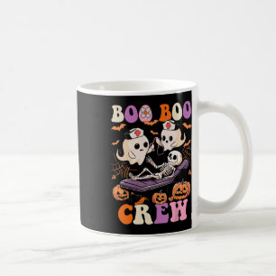 Boo Boo Crew Nurse Halloween Ghost Skeleton Nurses Coffee Mug