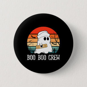 Boo Boo Crew Nurse Halloween Nurse For Women 6 Cm Round Badge