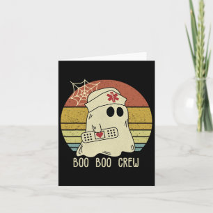 Boo Boo Crew Nurse Halloween Nurse For Women  Card