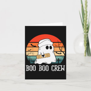 Boo Boo Crew Nurse Halloween Nurse For Women Card