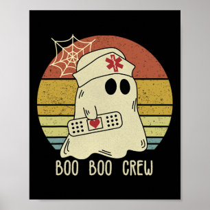 Boo Boo Crew Nurse Halloween Nurse For Women Poster