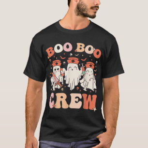 Boo Boo Crew Nurse Halloween Nurse Ghost Women  T-Shirt