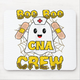 Boo Boo Crew Nurse Halloween Nurses Ghost Mouse Mat