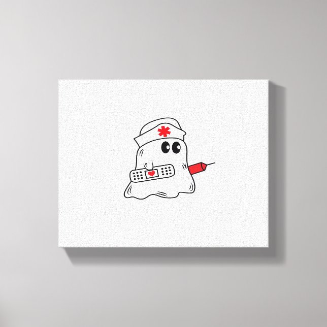 Boo boo crew nurse halloween shirt|nurse shirting  canvas print (Front)