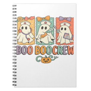 Boo boo crew nurse halloween shirt nurse shirting notebook