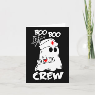 Boo Boo Crew Nurse S Halloween Nurse S For Women Card