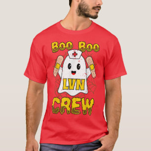 Boo Boo Crew Nurse Shirt Halloween LVN Nurse for M