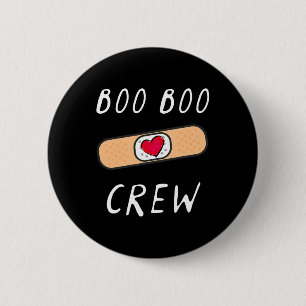 Boo Boo Crew Nurse T Shirt Funny Cute Halloween Gi 6 Cm Round Badge