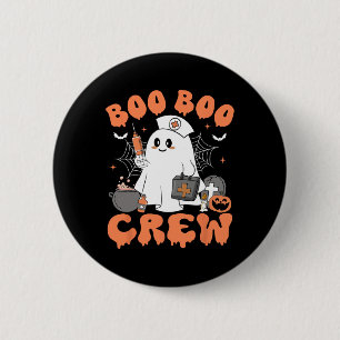 Boo Boo Crew Nurse Women Cute Ghost Halloween Nurs 6 Cm Round Badge