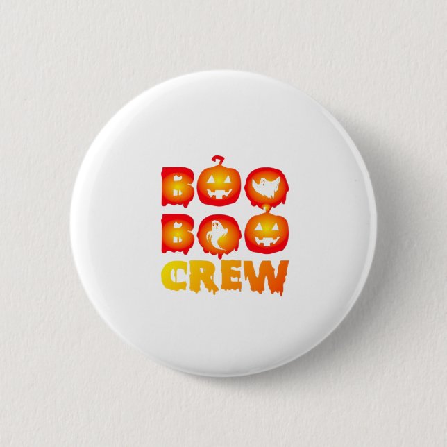 Boo Boo Crew Oversized T-Shirt 6 Cm Round Badge (Front)
