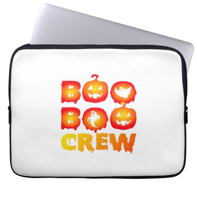 Boo Boo Crew Oversized T-Shirt Laptop Sleeve (Front)