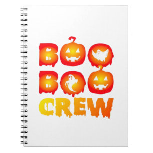 Boo Boo Crew Oversized T-Shirt Notebook