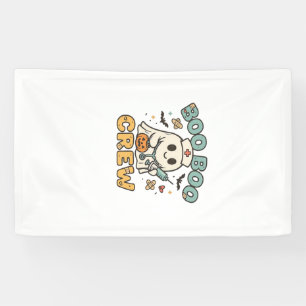 Boo Boo Crew Shirt � Funny Ghost Halloween Nurse & Banner