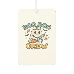 Boo Boo Crew Shirt � Funny Ghost Halloween Nurse & Car Air Freshener