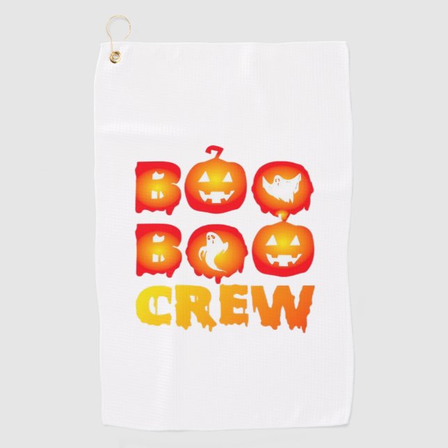 Boo Boo Crew Shirt – Funny Ghost Halloween Nurse & Golf Towel (Front)