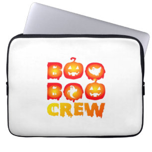 Boo Boo Crew Shirt – Funny Ghost Halloween Nurse & Laptop Sleeve