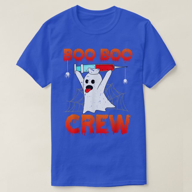 Boo Boo Crew Shirt Ghost Funny Halloween Costume N (Design Front)