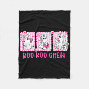 Boo Boo Crew Spooky Season Happy Halloween Funny G Fleece Blanket