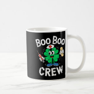 Boo Boo Crew St Patricks Day Nurse Scrub Top Saint Coffee Mug