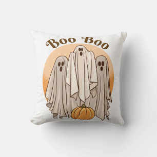 Boo Boo Cute Ghost Funny Halloween Groovy Cushion
