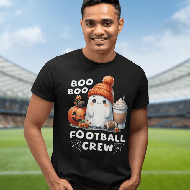 Boo Boo Football Crew Cute Ghost Funny Halloween T-Shirt (Creator Uploaded)