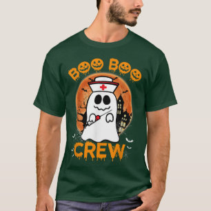 Boo Boo Funny Crew Halloween Doctor Nurse Nursing  T-Shirt