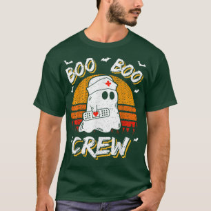 Boo Boo Funny Crew Halloween Doctor Nurse Nursing T-Shirt