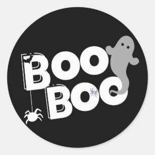 Boo Boo halloween Classic Round Sticker