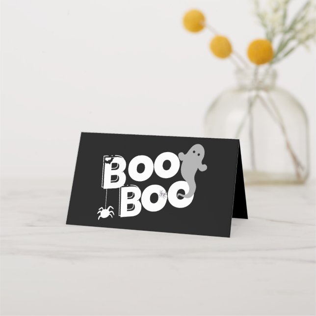 Boo Boo halloween Place Card (Front)