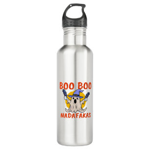 Boo Boo Madafakas Funny Halloween Ghost 710 Ml Water Bottle