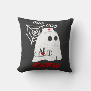 BOO boo nurse crew tee, funny halloween nurse T-Sh Cushion