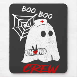 BOO boo nurse crew tee, funny halloween nurse T-Sh Mouse Mat
