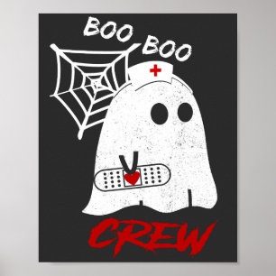 BOO boo nurse crew tee, funny halloween nurse T-Sh Poster