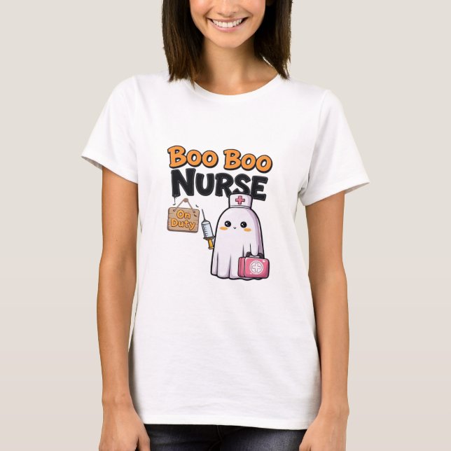 Boo Boo Nurse On Duty Classic T-Shirt (Front)
