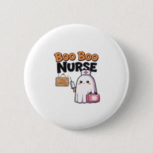 Boo Boo Nurse On Duty Classic T-Shirt 6 Cm Round Badge