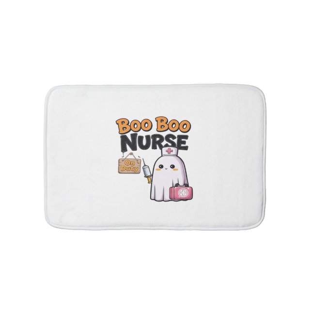 Boo Boo Nurse On Duty Classic T-Shirt Bath Mat (Front)