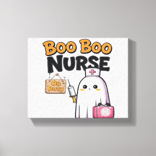 Boo Boo Nurse On Duty Classic T-Shirt Canvas Print