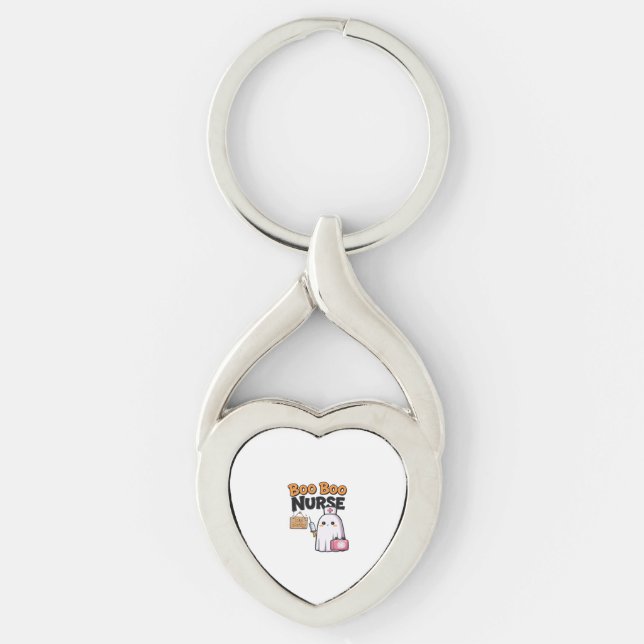 Boo Boo Nurse On Duty Classic T-Shirt Key Ring (Front)